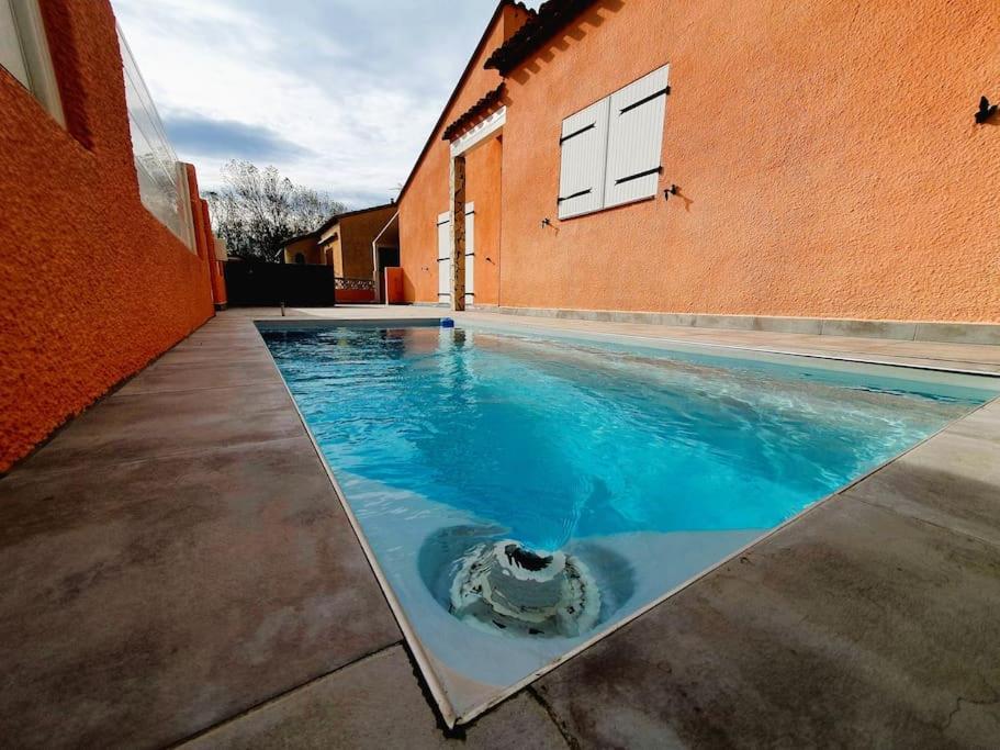 Villa H2O - Jacuzzi & Piscine Chauffee Le Barcares Luaran gambar